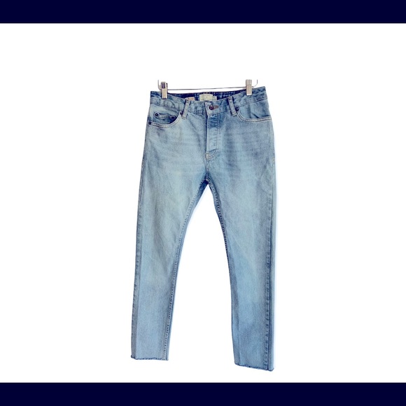 COPY - TOPMAN Crop Skinny Jeans Sz 30 - Picture 1 of 5